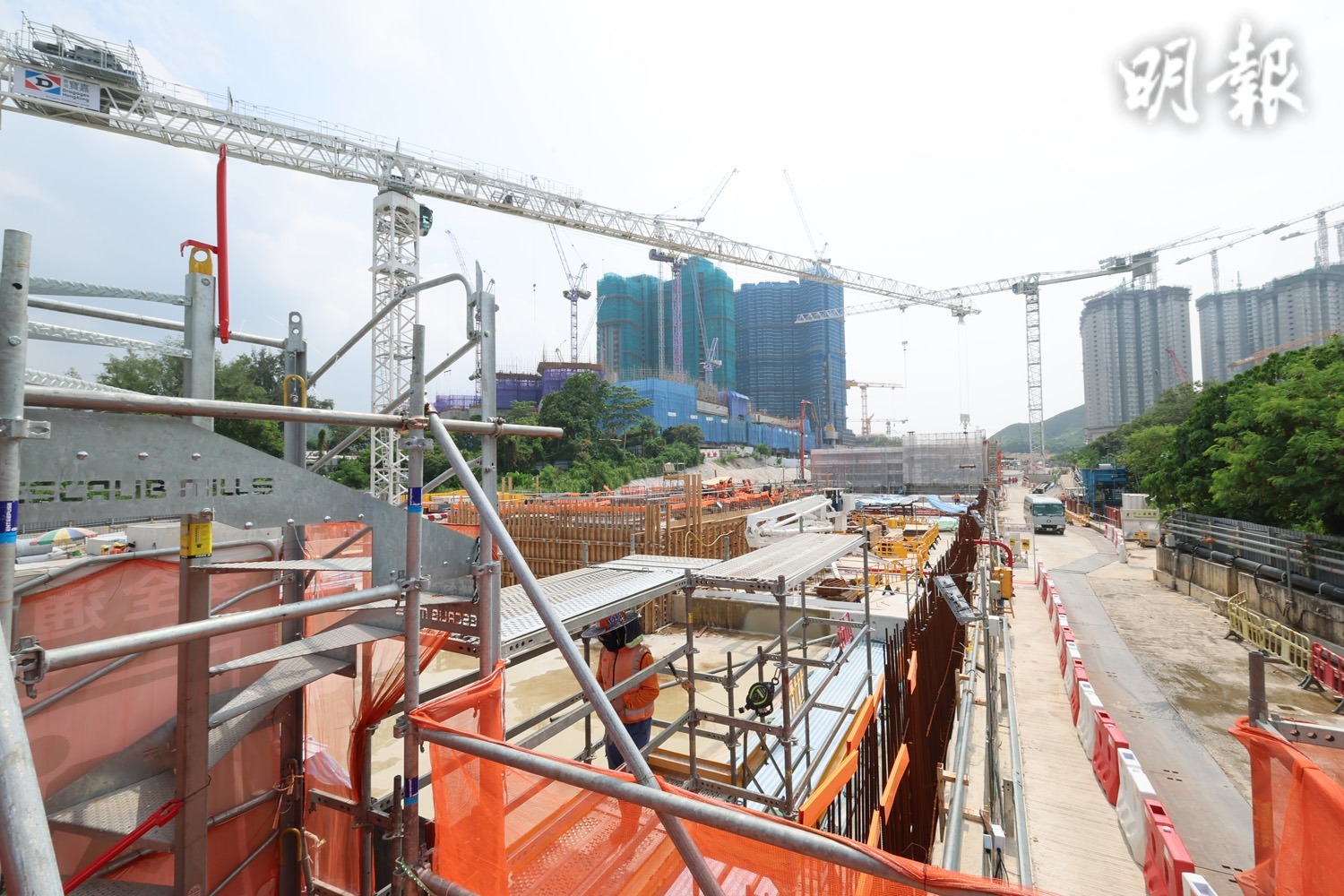 圖為港鐵古洞站地盤。（資料圖片）