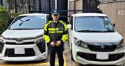 警方青衣截兩「白牌車」拘兩名本地司機