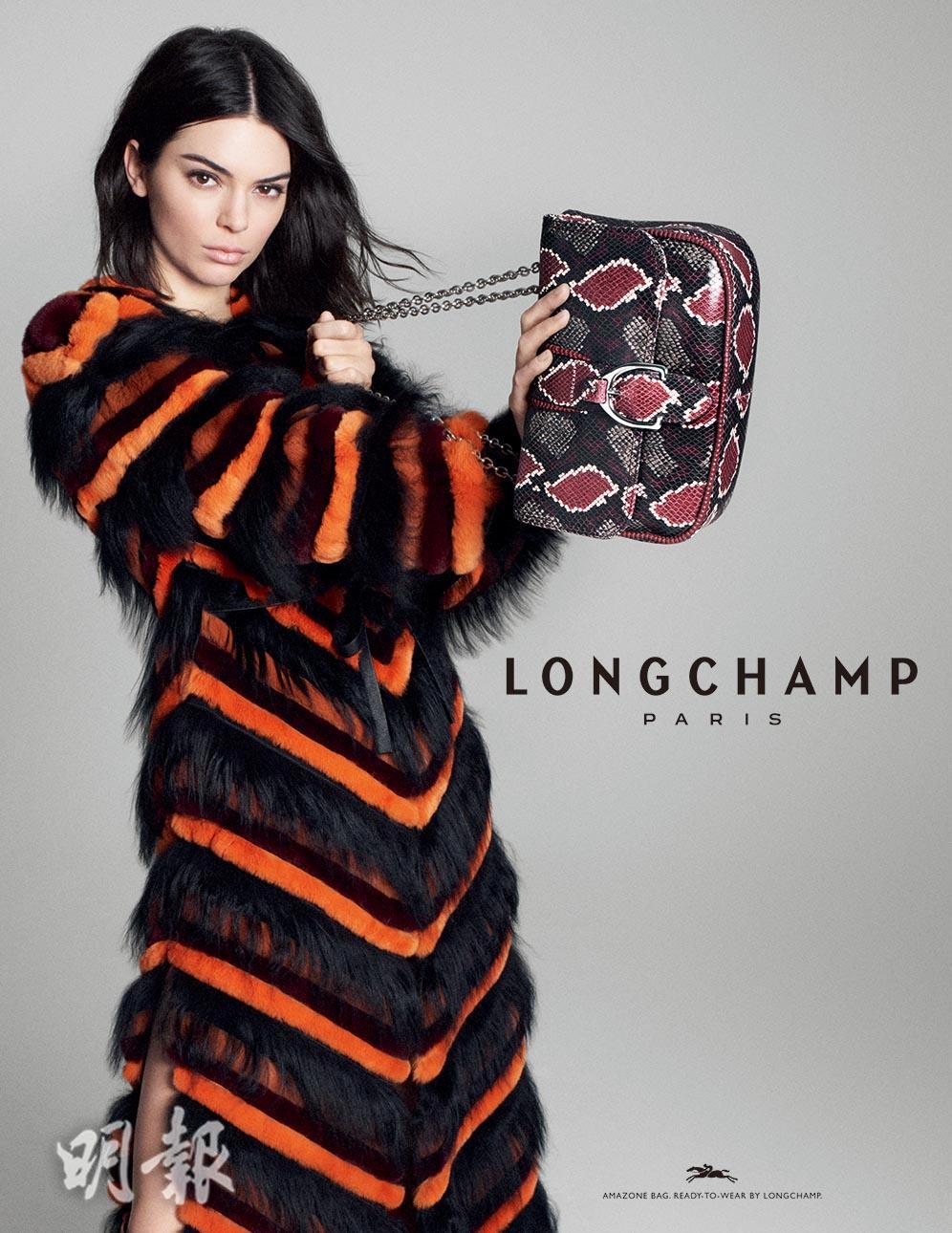 Longchamp x Kendall Jenner 女騎士時尚風 
