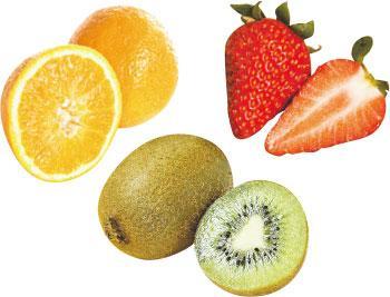吃不同水果——營養師建議每天吃兩份不同水果，攝取多種營養素。（資料圖片）