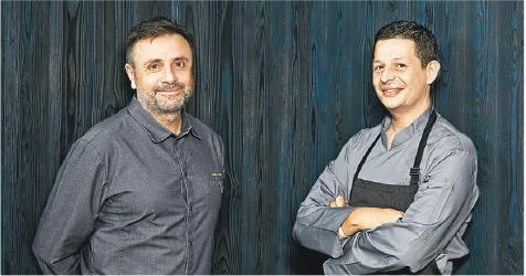 靈魂人物——行政總廚Nicolas Boutin（左）、主廚Eric Taluy（右）。（餐廳提供）