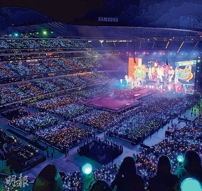 BTS的洛杉磯演唱會每場觀衆人數近5萬。