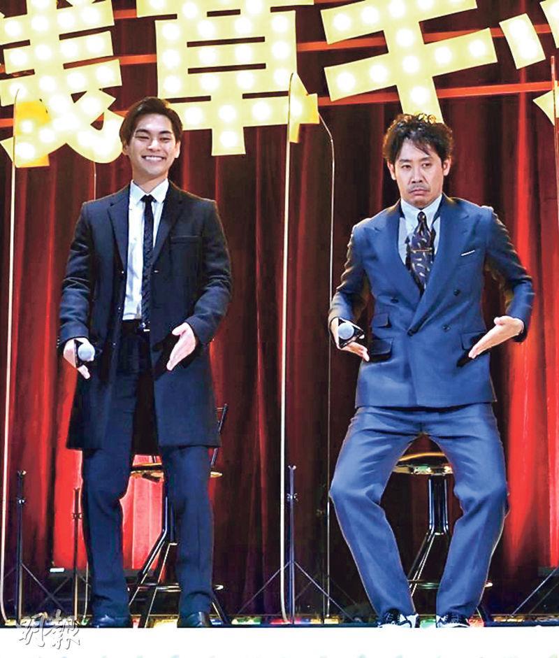 大泉洋（右）與柳樂優彌（左）在Netflix原創日劇《淺草小子》扮演師徒。