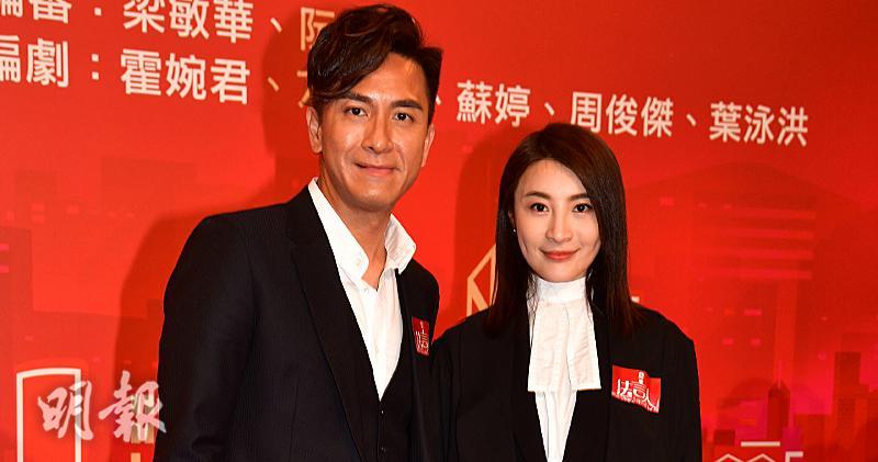 馬國明、林夏薇繼《寒山潛龍》後再合作，在新劇《法言人》中飾演情侶。（劉永銳攝）