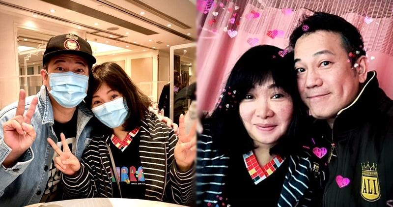 歐錦棠老婆萬斯敏手術成功，兩公婆飲茶慶祝。（fb圖片）