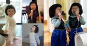 李元元從小就喜歡唱歌跳舞。（李元元Instagram圖片 / 明報製圖）