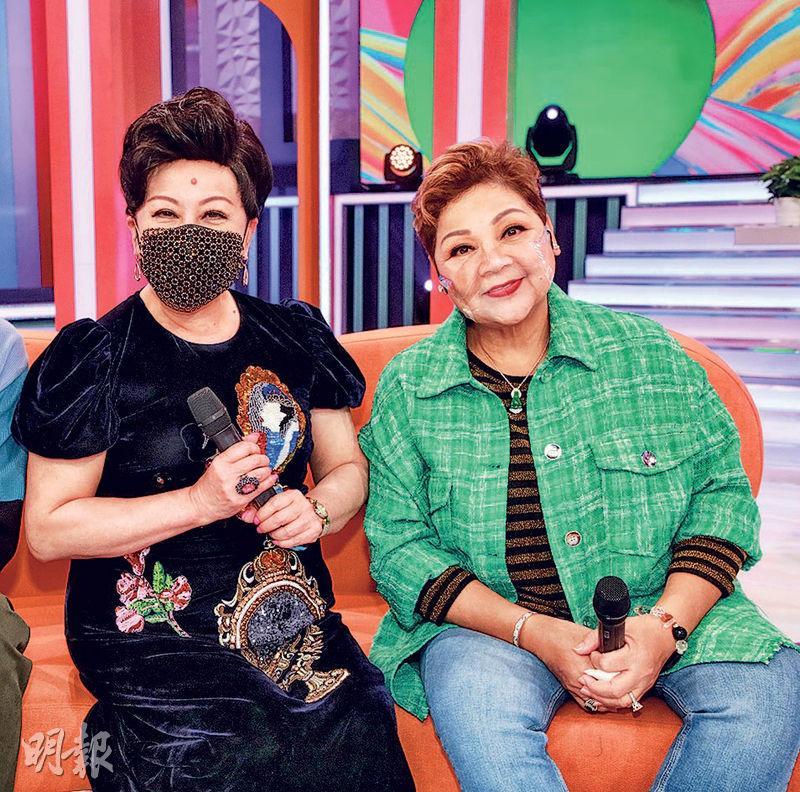 薛家燕（左）與肥媽笑稱在節目中會分享第一次險失身經歷。