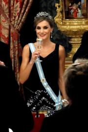 2017年11月6日，西班牙王后萊蒂西亞（Letizia Ortiz）（法新社）