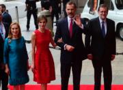 2017年6月，西班牙國王伉儷（中）（法新社）
