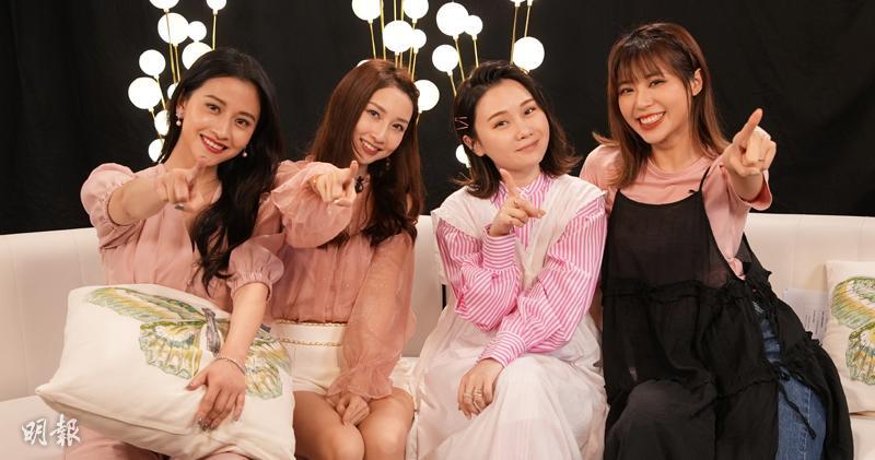 陳雅麗（左起）、李賢、譚杏藍及林泳淘合作主持全新綜藝節目《你想點呀》。（大會提供）