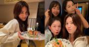 周秀娜37歲生日 全女班食壽司蛋糕慶祝