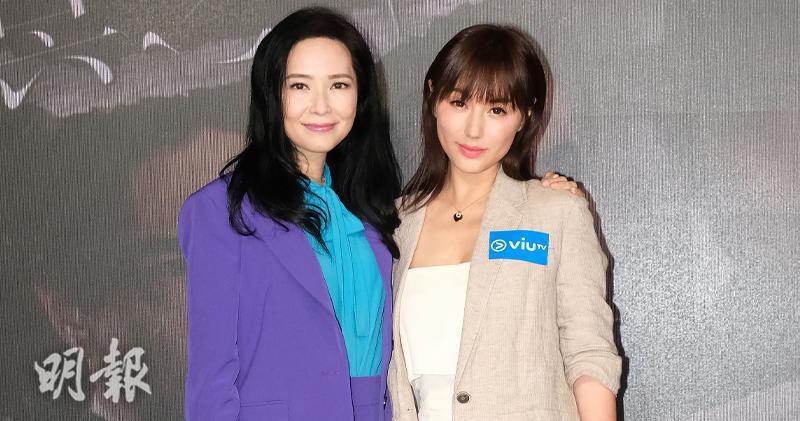 郭羨妮（左）、劉心悠首次合作，於ViuTV劇集《冥冥之中》飾演奶奶和新抱。（大會提供）