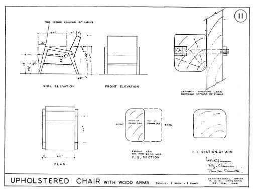 Martin爬梳政府檔案，終找到「11號椅」設計圖，下方有W.W.C. Shewan的簽署。（受訪者提供）