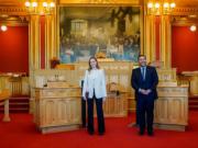 挪威公主Ingrid Alexandra 2022年1月20日到訪挪威國會、政府辦公室及高院。（挪威王室網站圖片）