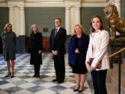 挪威公主Ingrid Alexandra 2022年1月20日到訪挪威最高法院。（挪威王室網站圖片）