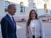 挪威公主Ingrid Alexandra與挪威首相斯特勒會面。（挪威王室網站圖片）