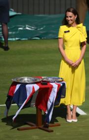 2022年7月9日，凱特出席在倫敦舉行的溫布頓網球錦標賽活動。（法新社）