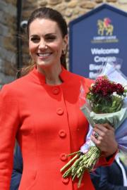 2022年6月4日，凱特在威爾斯的城堡Cardiff Castle出席英女王伊利沙伯二世登基70周年白金禧的慶祝活動。 （法新社）