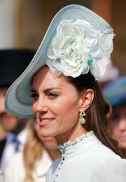 凱特2022年5月25日於倫敦白金漢宮出席花園派對。（法新社）