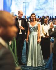 2022年3月25日，威廉凱特在巴哈馬出席晚宴。（The Duke and Duchess of Cambridge Twitter圖片）