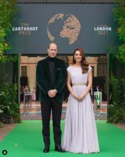 英國威廉王子與凱特2021年10月18日出席活動Earthshot Prize Awards。 (dukeandduchessofcambridge Instagram圖片)