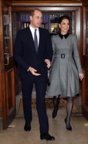2020年1月27日，威廉王子（左）和凱特（右）出席Holocaust Memorial Day的紀念活動。（法新社）