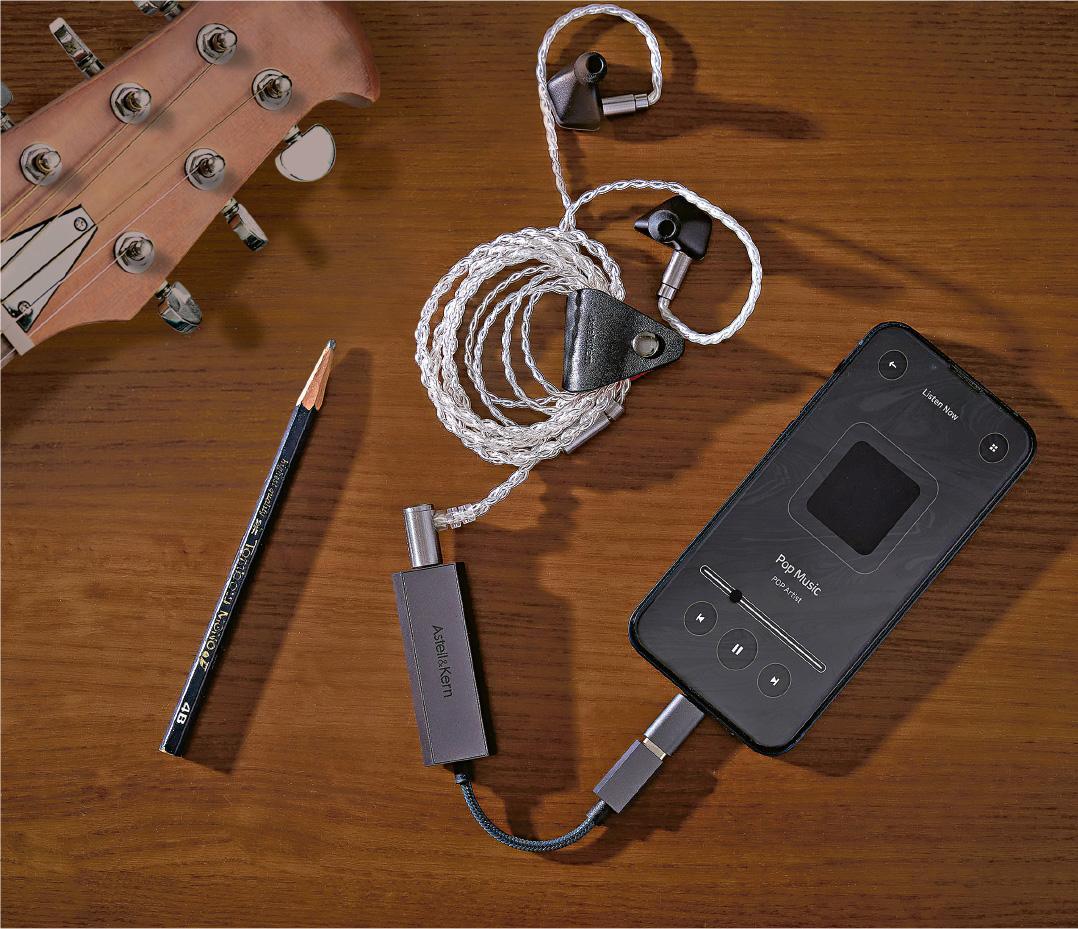 附送轉換器--用家可使用Astell&Kern AK HC2附送的lightning轉換器，接駁iPhone或其他iOS裝置。（設計圖片，StepPro@iStockphoto／品牌提供）
