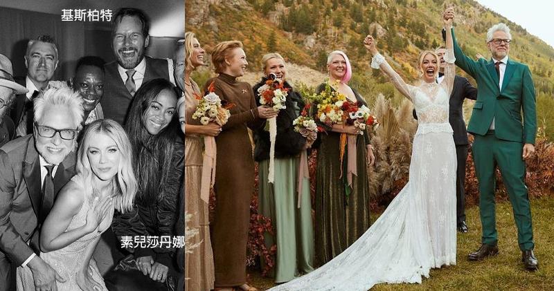 導演占士根與《和平使者》女星珍妮花賀蘭結婚，不少電影圈中人到賀。（網上圖片）