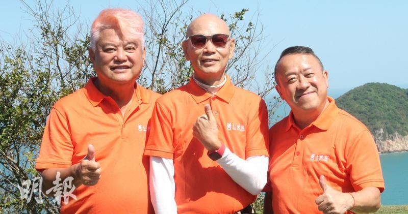 陳百祥、羅家英、曾志偉今日出席《仁愛堂慈善高爾夫球賽2022》。（鍾一虹攝）
