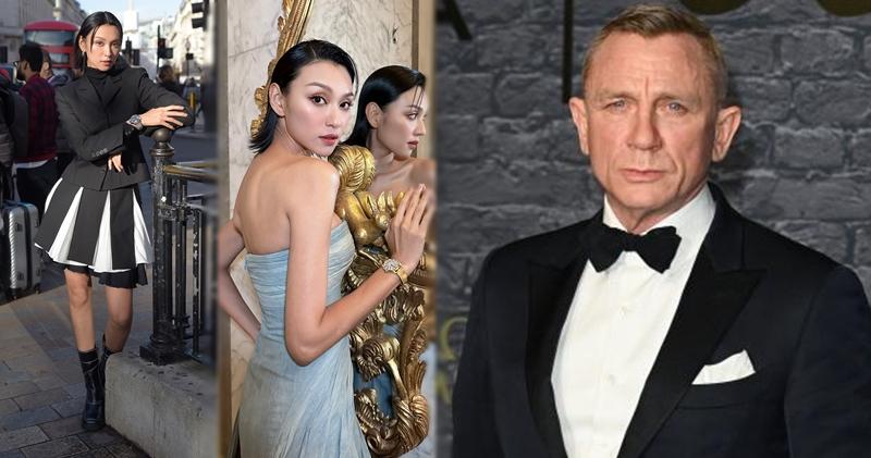 王丹妮在英國出席名表活動，跟國際巨星「007」丹尼爾基克（Daniel Craig）同枱用餐。（大會提供/資料圖片）