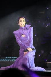 楊千嬅透露今次演唱會沒有贊助，已凌駕她心口的勇字。（林祖傑攝）