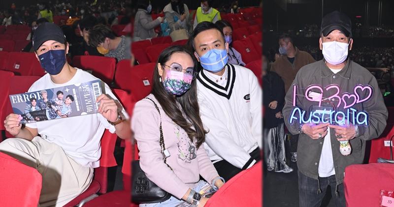 陳安立﹑傅家俊和葛民輝昨晚捧ERROR演唱會尾場。（大會提供）