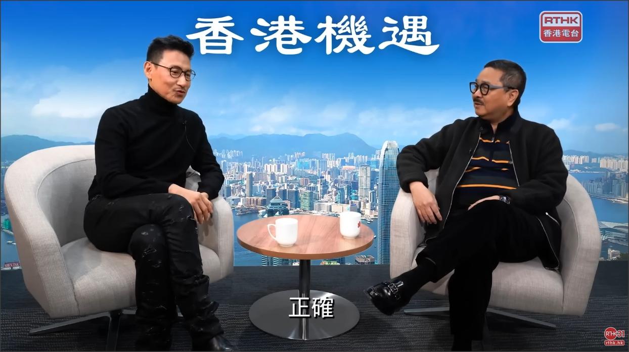 周振基主持港台節目《香港機遇》訪問張學友。（視頻截圖）