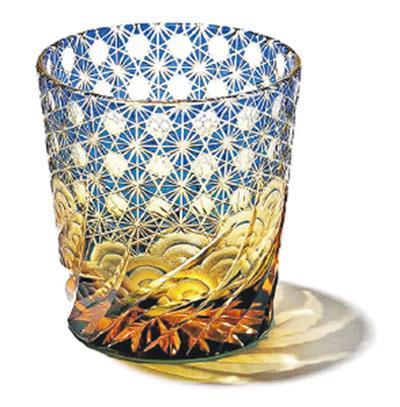 切子——日本傳統玻璃工藝酒杯，喚作切子，功能不多，但外觀非常美麗。（網上圖片）