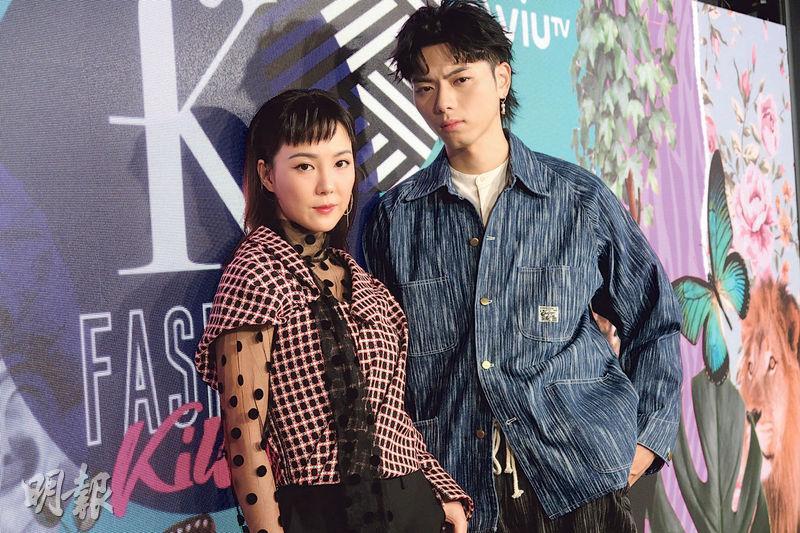 李炘頤（左）與郭嘉駿（右）表示時裝真人騷《Fashion Killer》的參賽者不乏臥虎藏龍之輩。（攝影/記者：鍾一虹）