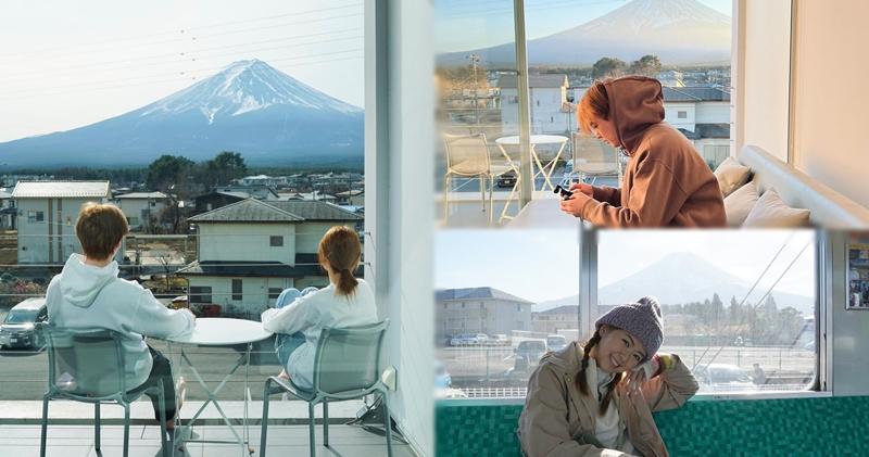 洪卓立和女友拍拖遊日本，Ken感恩天公造美，讓他們這幾天都清楚看到富士山。（Ig圖片）