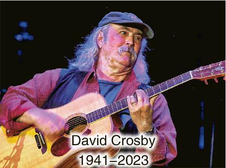 The Byrds創始成員David Crosby本月18日因病離世。