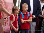 2022年9月5日，摩納哥Gabriella小公主和Jacques小王子開學。（Palais Princier de Monaco facebook圖片）