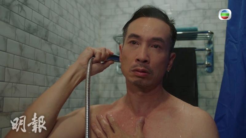 陳豪飾演的章經在昨晚一集《新四十二章》中有場5秒出浴戲。（大會提供）