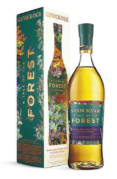 氈酒味威士忌——限量版Glenmorangie A Tale of the Forest單一麥芽威士忌，感覺帶有氈酒味道。（品牌提供）