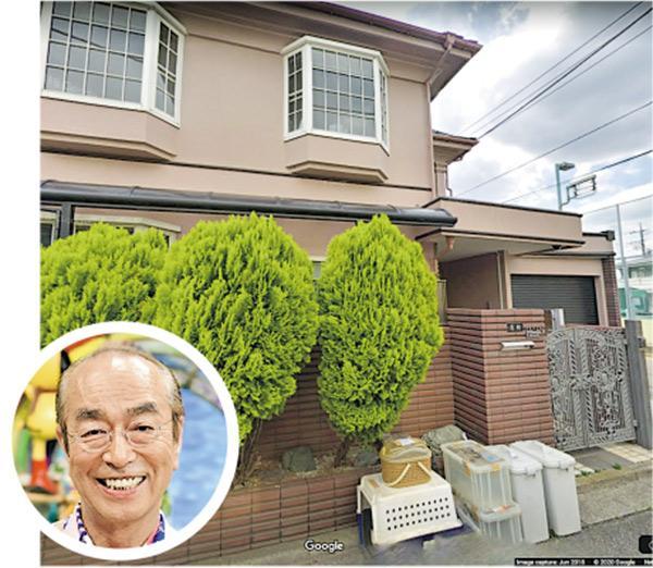 志村健（圓圖）生前居住超過30年的豪宅，在他死後3年原封不動。