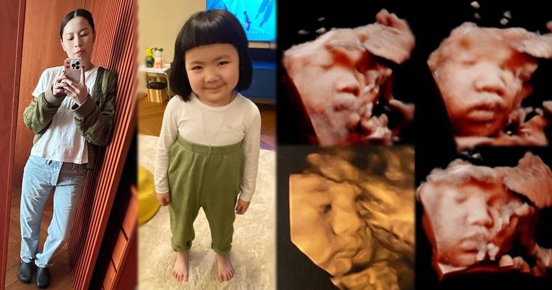 李璨琛太太梁志瑩宣布今胎懷女嬰，笑指BB有豬鼻和厚唇，似足Lucy2.0。（Ig圖片）