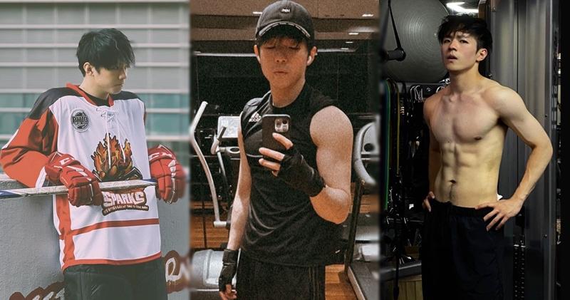 陳卓賢今午在社交網貼出健身照，並騷出「老鼠仔」冧粉絲。（Ig圖片）