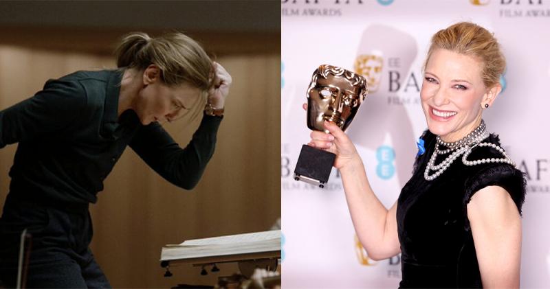 姬蒂白蘭芝憑《Tar》的指揮家角色，在BAFTA第三度封后。（路透社）