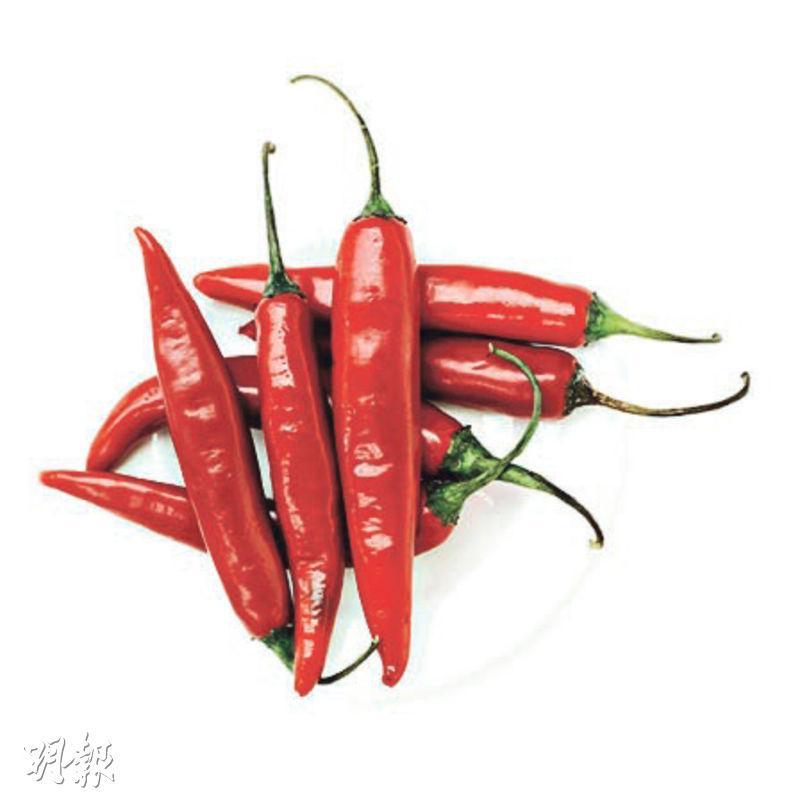 誘發炎症——辛溫燥熱食物如辣椒，容易上火， 可誘發炎症。（資料圖片）