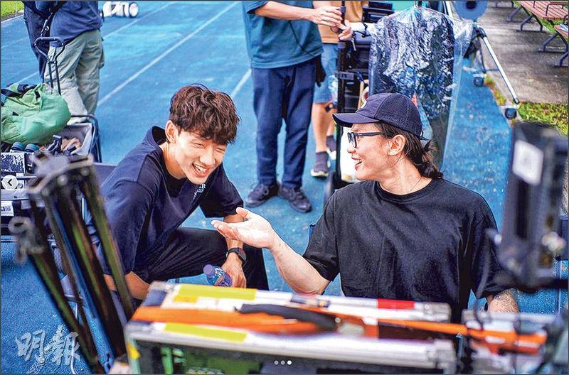 《殺手廢J》導演劉諾衡（右）被發現劇集播出期間，曾在網上宣泄不滿。