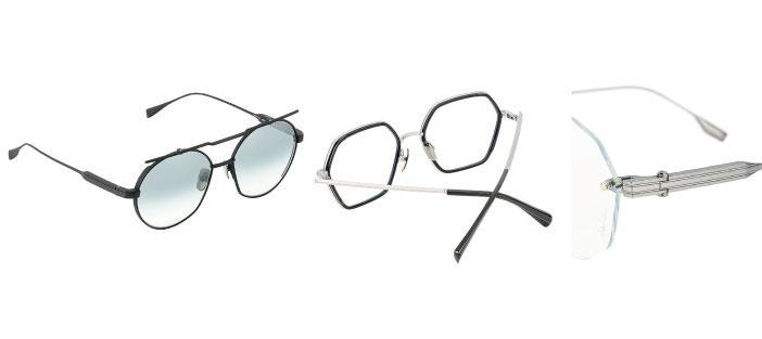 別注系列——Yohji Puyi 2023別注眼鏡系列有4款設計，以Yohji Yamamoto標誌的黑、銀、灰色為主調，綴以不同Y字細節。$4380至$5080（溥儀提供）