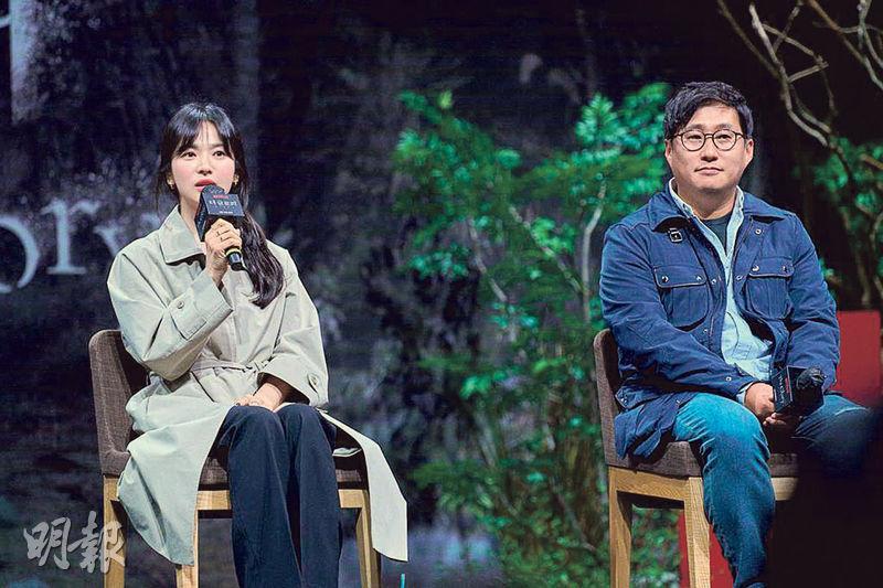 宋慧喬（左）主演《黑暗榮耀》下半部昨日上架，導演安吉鎬（右）同日被指是校園暴力事件的施虐者。