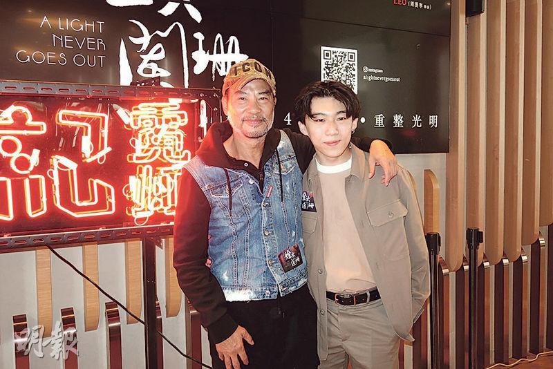 任達華（左）與周漢寧出席電影《燈火闌珊》優先場。（攝影／記者：柯美）