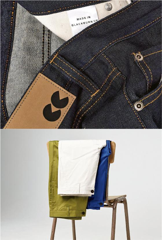 牛仔褲--牛仔褲是Community Clothing的頭炮，由曾製作75年英軍制服的廠牌Cookson & Clegg製作。品牌中的斜紋純棉褲，亦出自同一廠牌。牛仔褲約95英鎊（約907港元）（品牌提供）